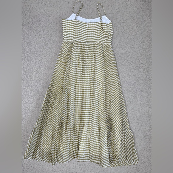 J. Crew Pleated Midi Dress in Crinkle Gingham - Picture 2 of 8